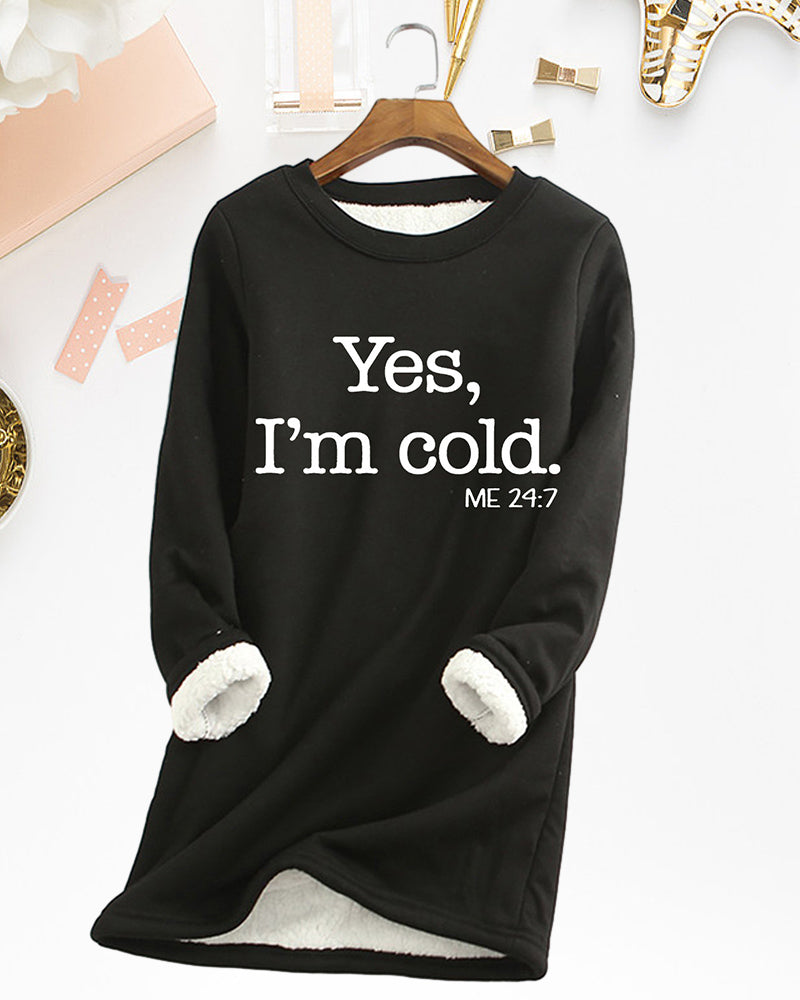 English Printed Pullover Sweatshirt