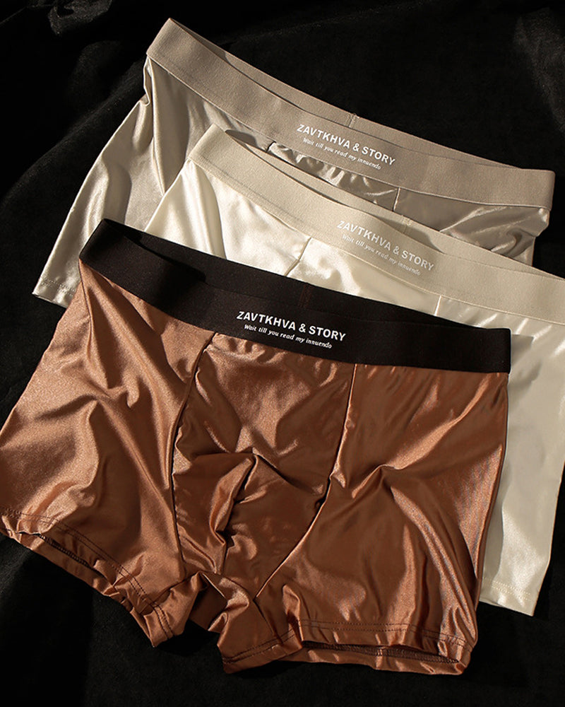Luxury Ice Silk Men’S Boxer Briefs