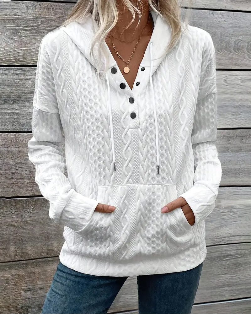 Hooded Drawstring Hoodie