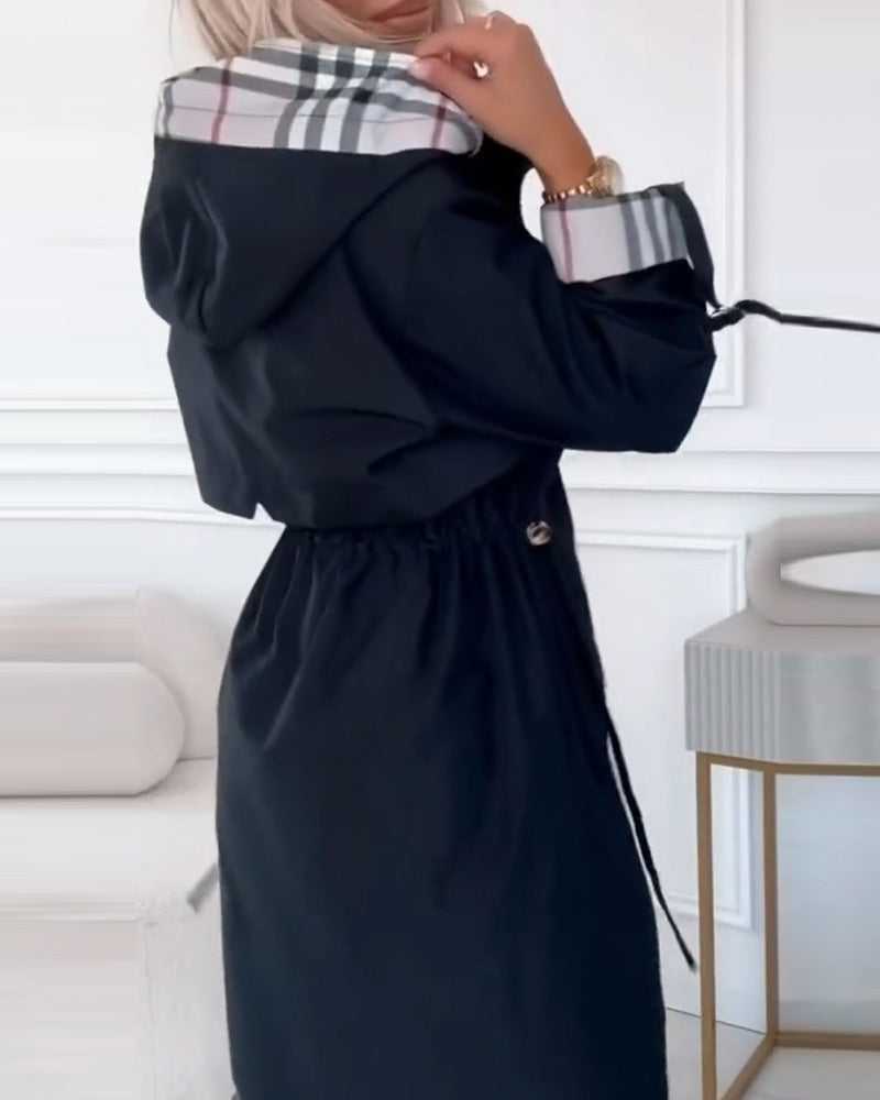 Hooded Jacket Trench Coat