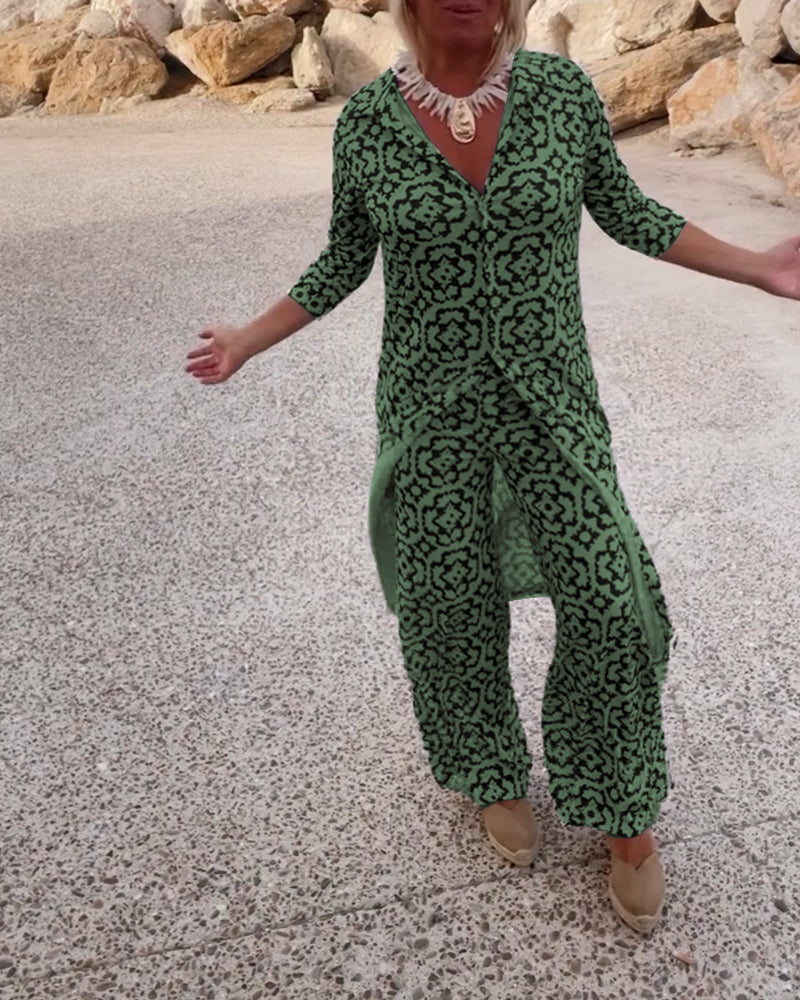 Vintage printed lapel button set