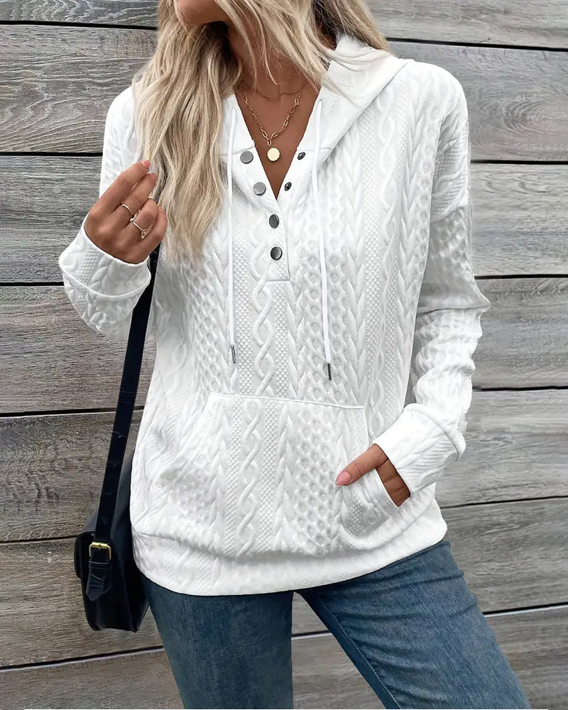 Hooded Drawstring Hoodie