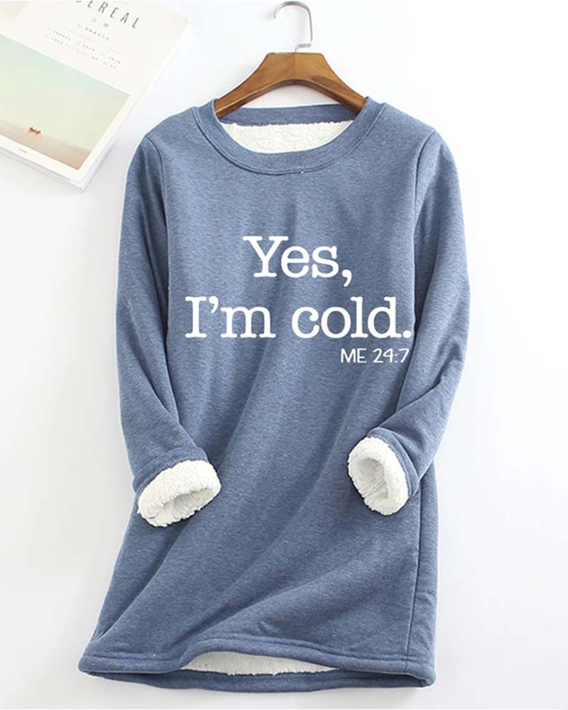 Letter printed fleece casual pants