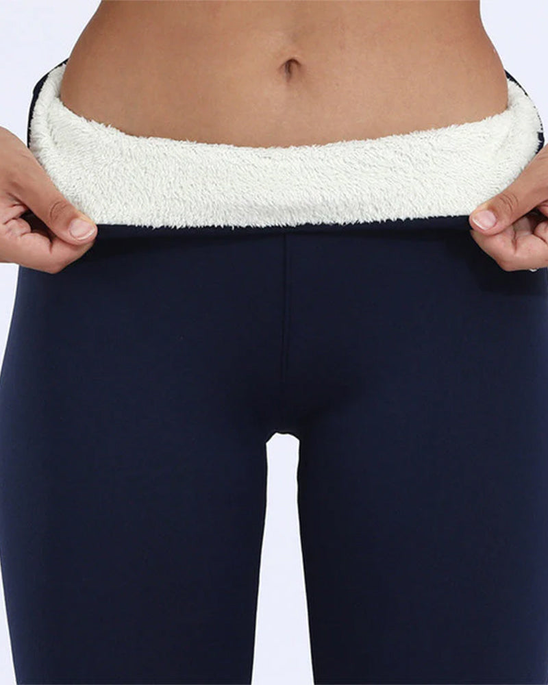 Lambskin winter leggings