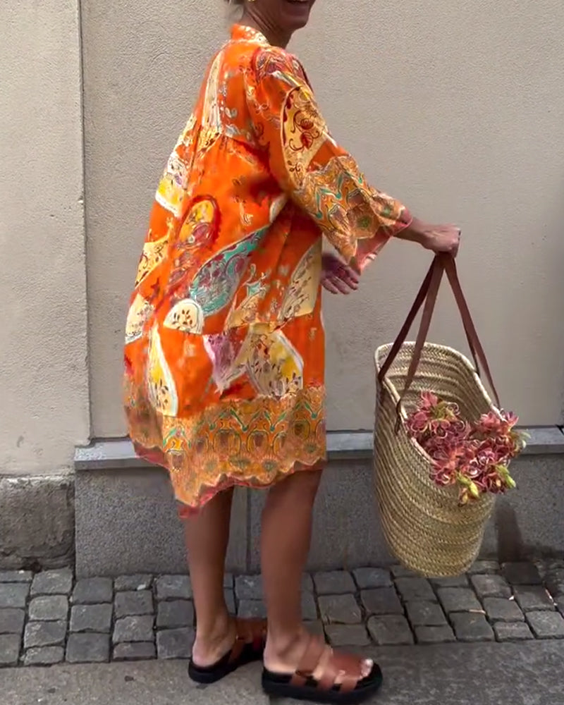 Bohemian Fashion Print Dress