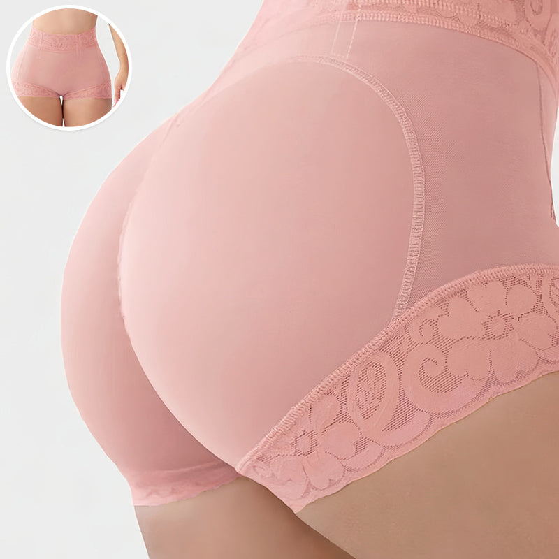 Tummy-controlling butt lift lace short underpants