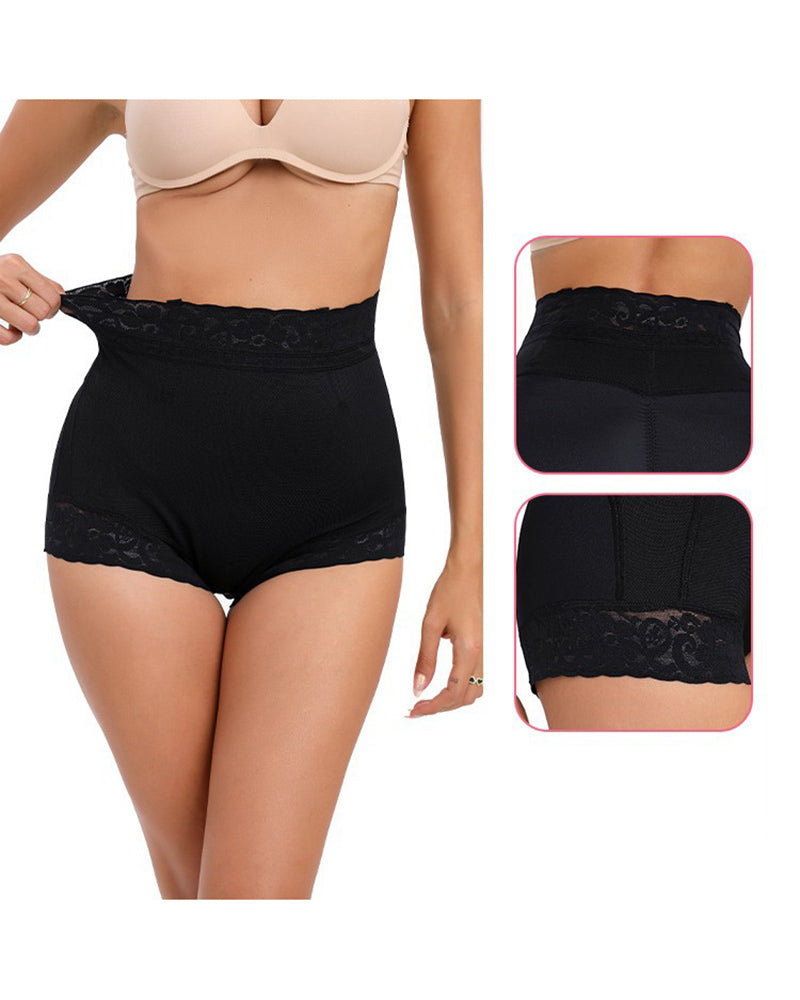Tummy-controlling butt lift lace short underpants