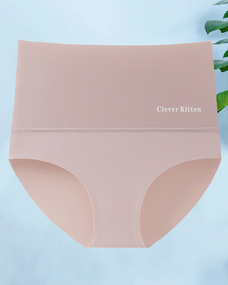 High waist seamless simple short underpants