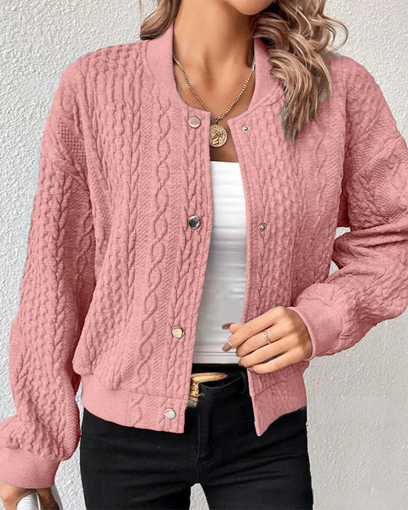 Solid color button down cardigan